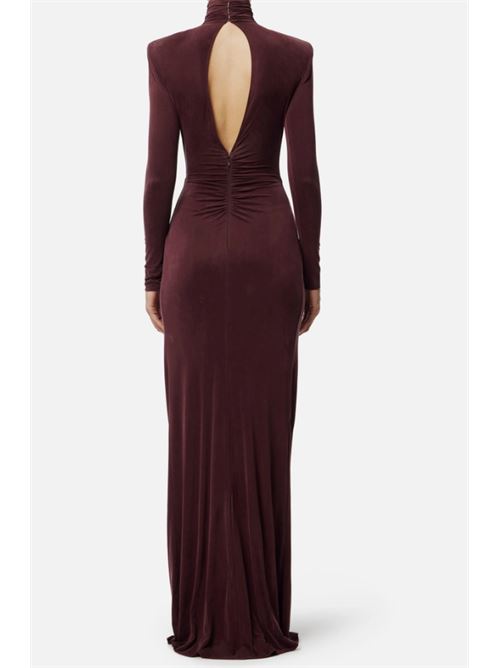 RED CARPET DRESS WITH DRAPES ELISABETTA FRANCHI | ABR0656E2EA4 Merlot